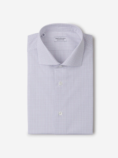 Outlet online Santa Eulalia Hombre Camisa Motivo Cuadros color Blanco sku 401-002961 01 - Foto 3