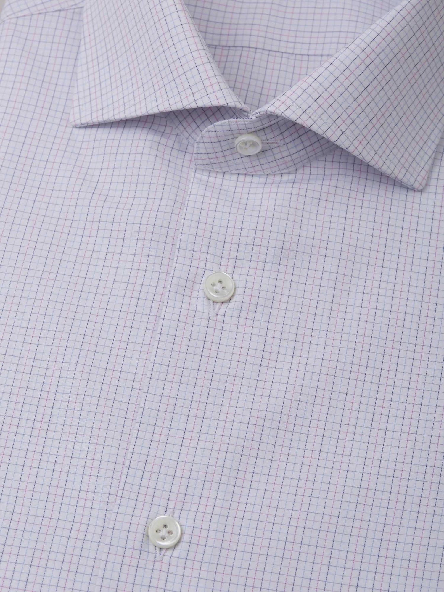 Outlet online Santa Eulalia Hombre Camisa Motivo Cuadros color Blanco sku 401-002961 01 - Foto 4