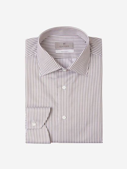 Outlet online Canali Hombre Camisa Motivo Rayas color Azul Cielo sku 401-003032 02 - Foto 1