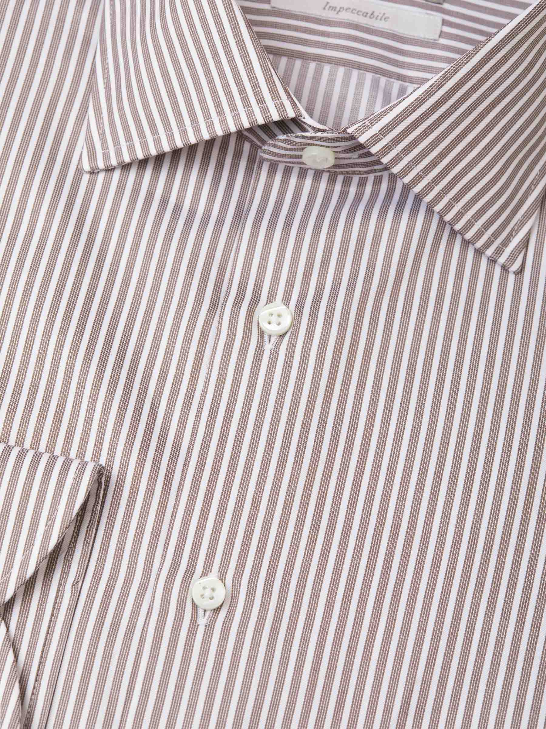 Outlet online Canali Hombre Camisa Motivo Rayas color Blanco sku 401-003032 01 - Foto 2