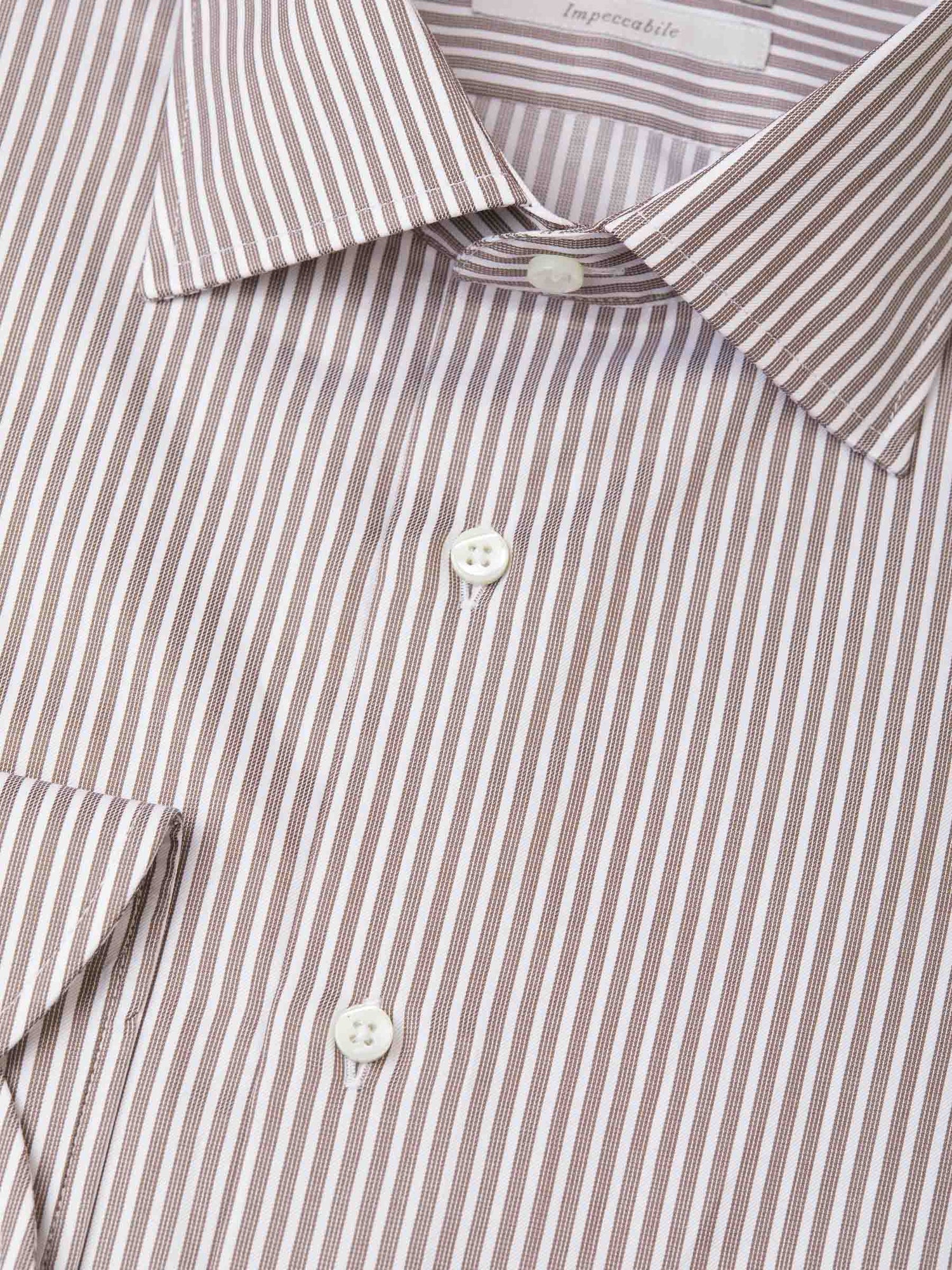 Outlet online Canali Hombre Camisa Motivo Rayas color Azul Cielo sku 401-003032 02 - Foto 2