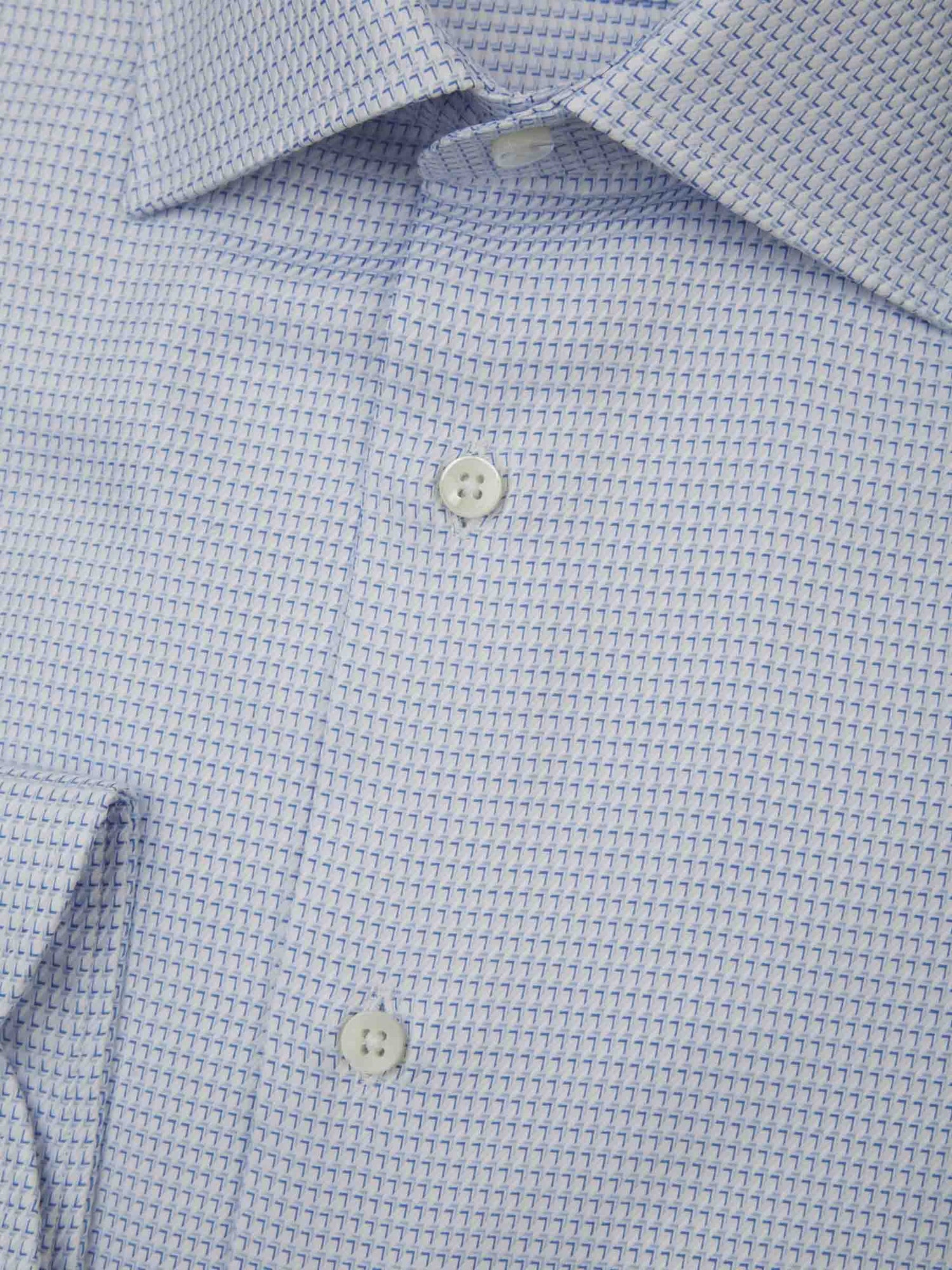 Outlet online Canali Hombre Camisa Pata De Gallo color Azul Marino sku 401-003035 03 - Foto 2