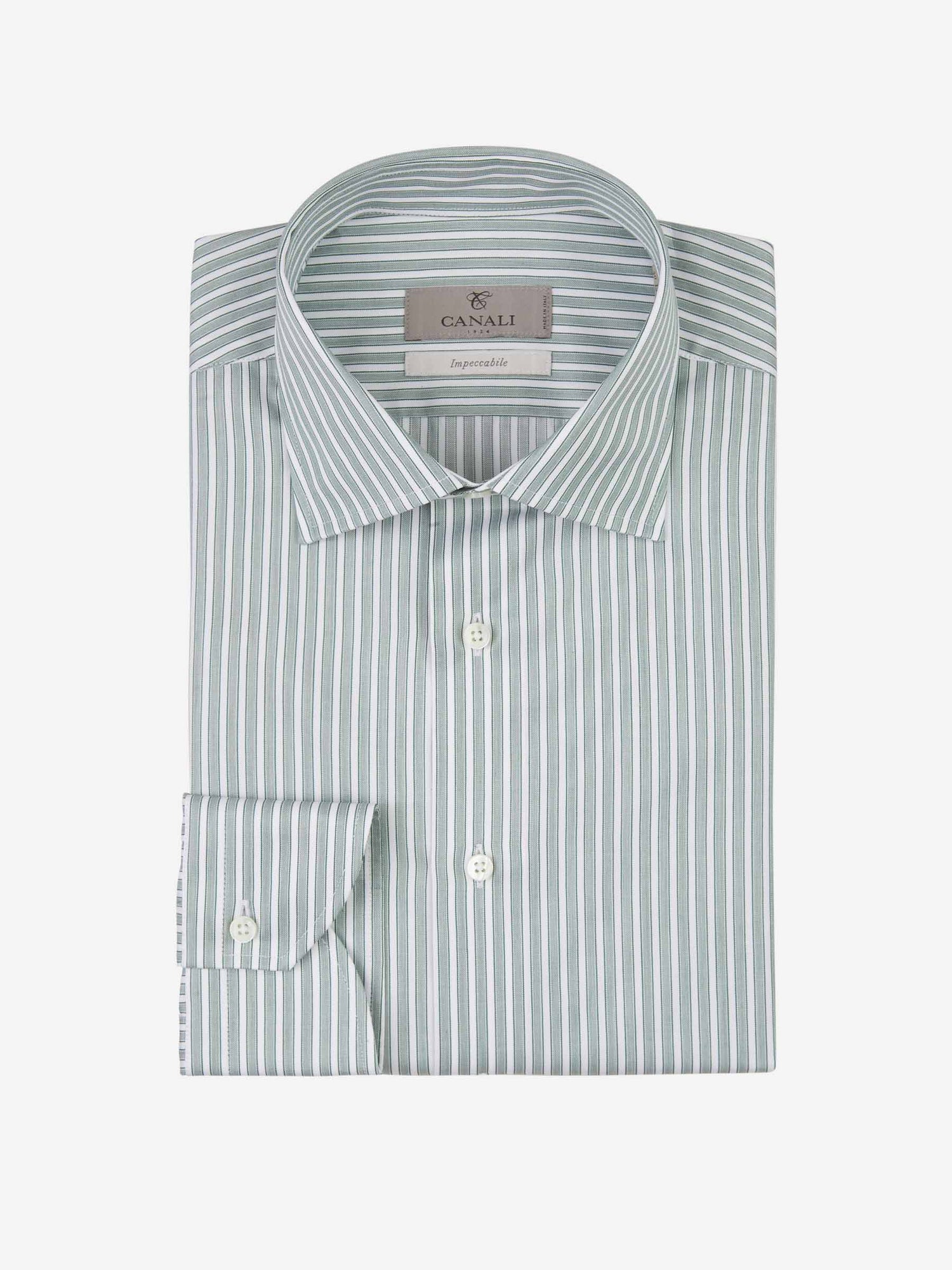 Outlet online Canali Hombre Camisa Motivo Rayas color Lila sku 401-003055 02 - Foto 1