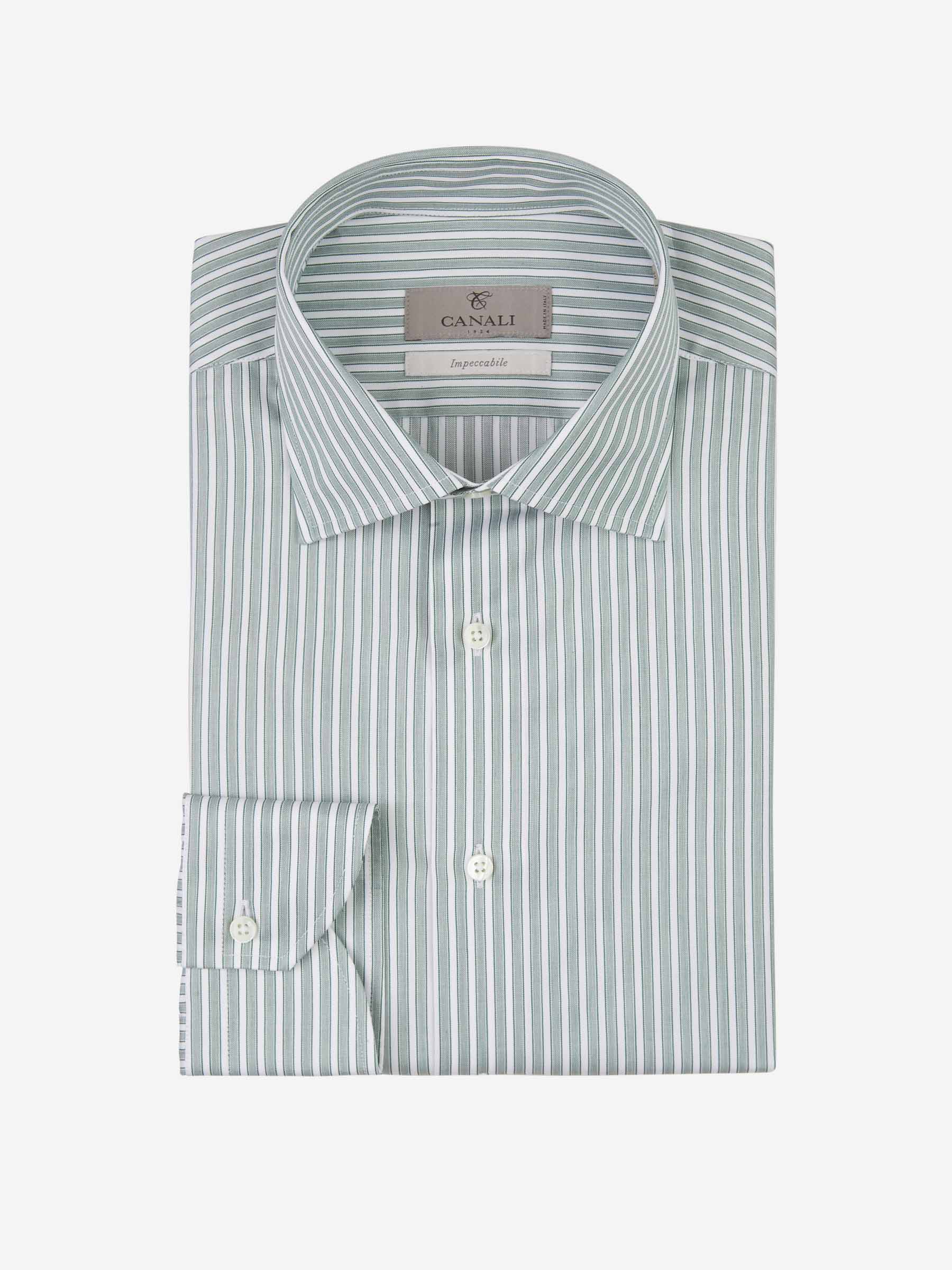 Outlet online Canali Hombre Camisa Motivo Rayas color Lila sku 401-003055 02 - Foto 1