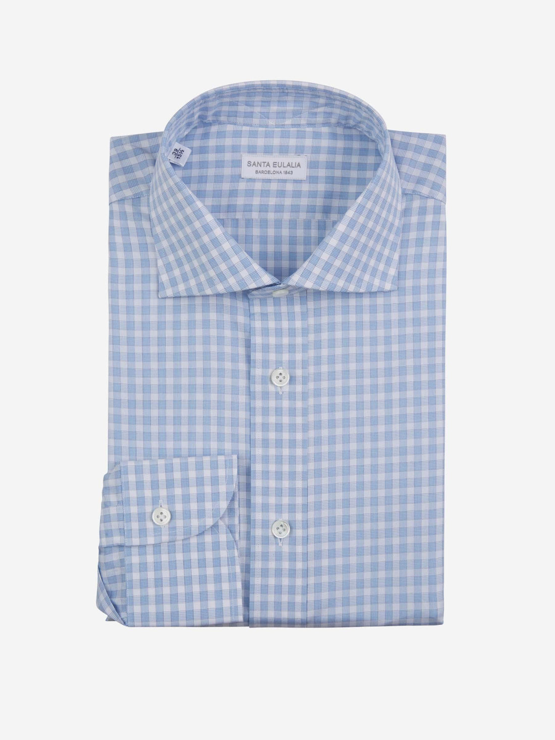 Santa Eulalia Camisa Motivo Cuadros color Azul Celeste sku 401-003060 01 - Foto 1