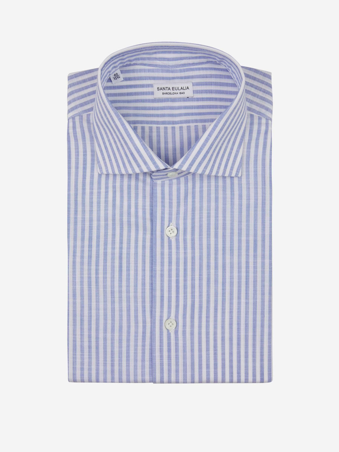 Santa Eulalia Camisa Fil a Fil color Azul Denim sku 401-003064 01 - Foto 1