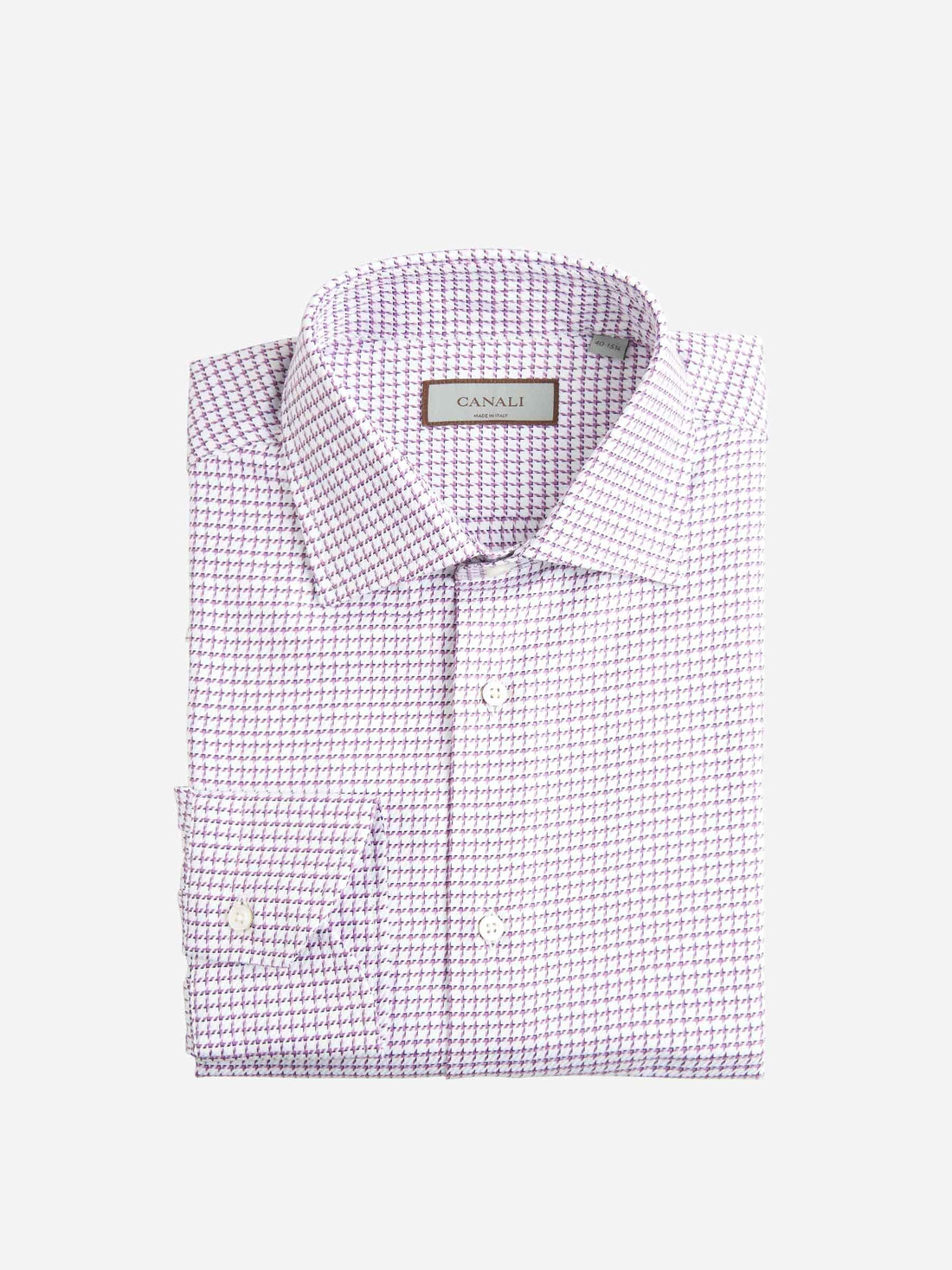Canali Camisa Algodón Cuadros color Multicolor sku 401-003073 01 - Foto 1