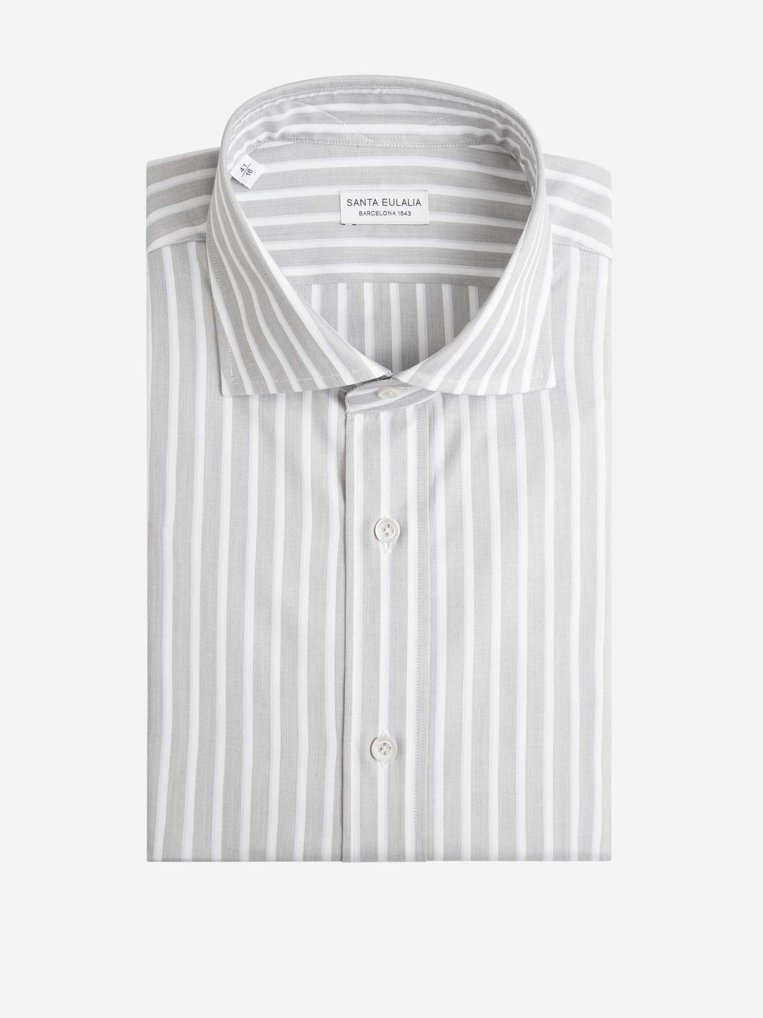 Santa Eulalia Camisa Rayas Algodón color Gris Claro sku 401-003085 01 - Foto 1
