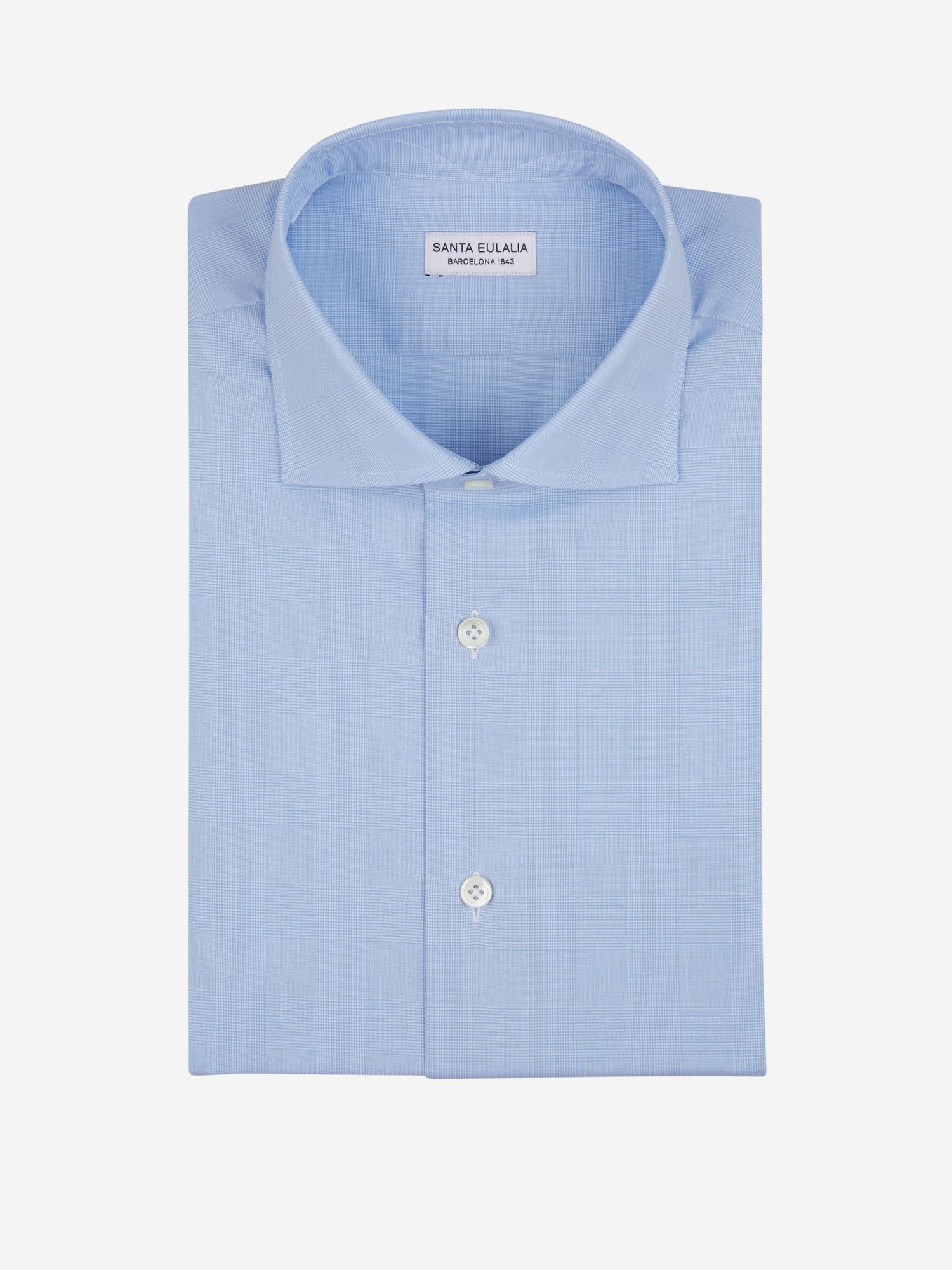 Santa Eulalia Camisa Algodón Cuadros color Azul Cielo sku 401-003089 01 - Foto 1