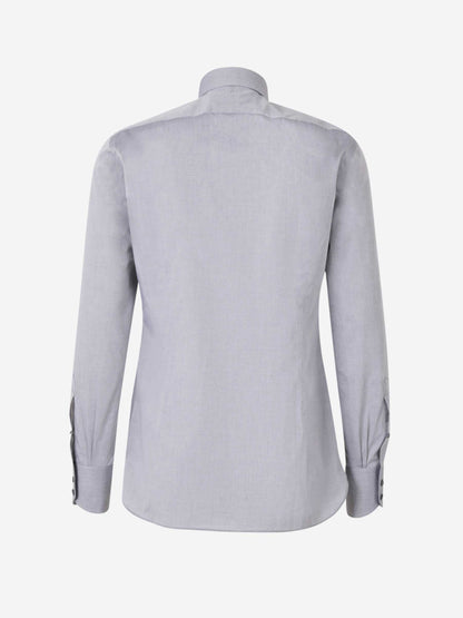 Tom Ford Hombre Barcelona Camisa Vestir Algodón color Gris Antracita sku 401-003137 01 - Foto 2