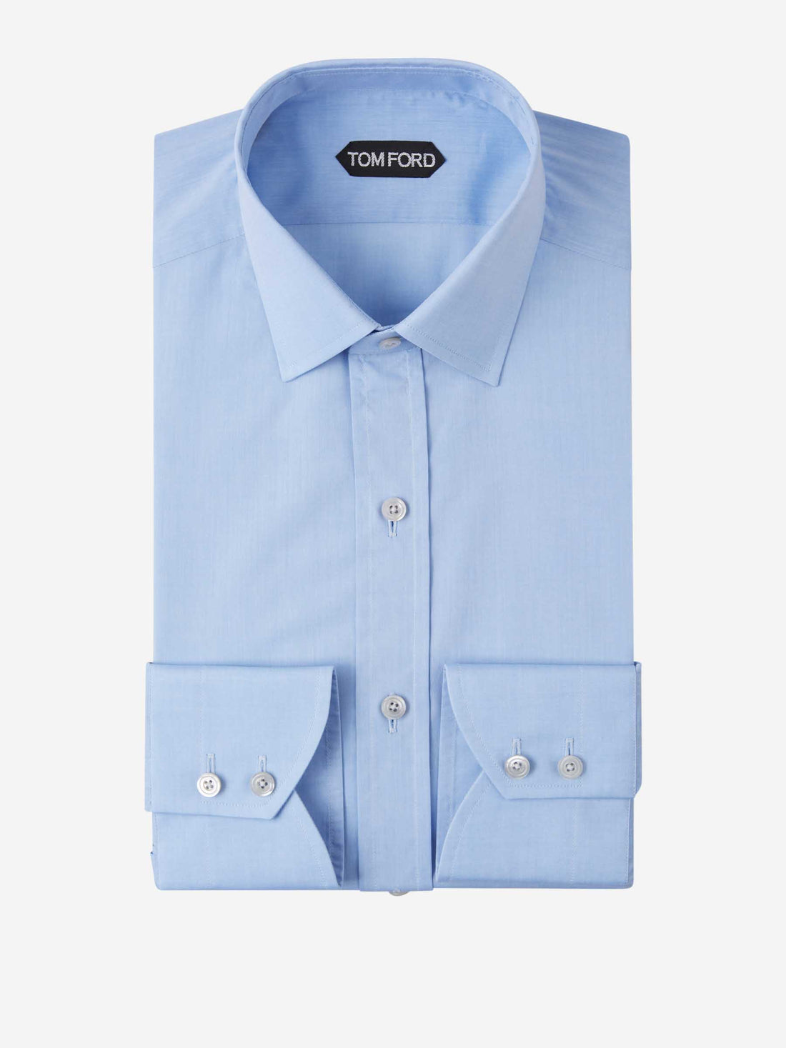 Tom Ford Hombre Barcelona Camisa Vestir Algodón color Azul Celeste sku 401-003137 02 - Foto 1