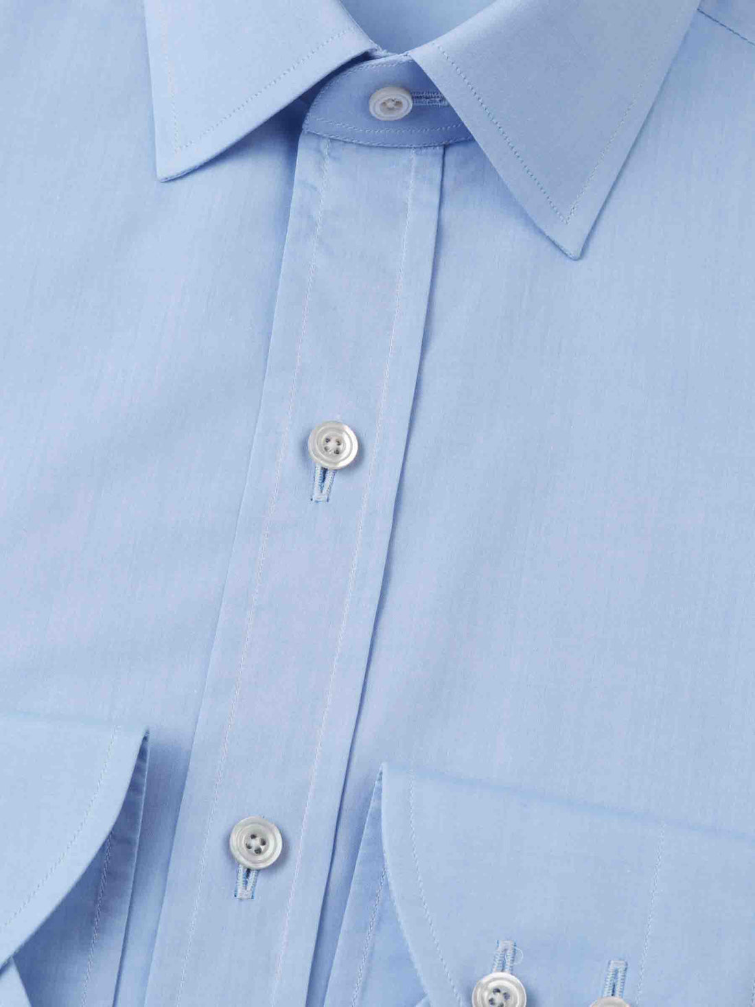 Tom Ford Hombre Barcelona Camisa Vestir Algodón color Azul Celeste sku 401-003137 02 - Foto 2
