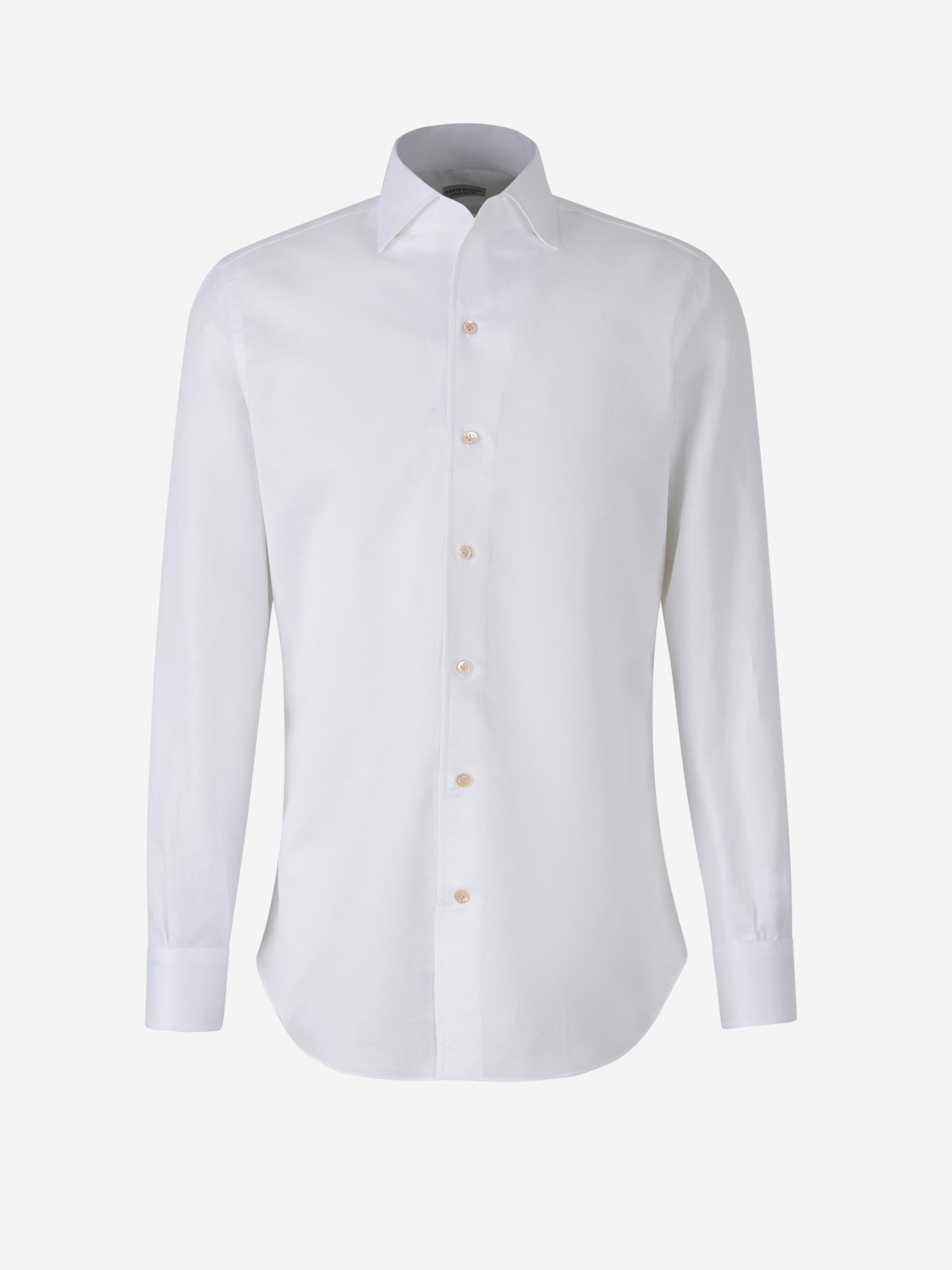 Outlet online Santa Eulalia Hombre Camisa Jaspeada Algodón color Blanco sku 401-003142 01 - Foto 1