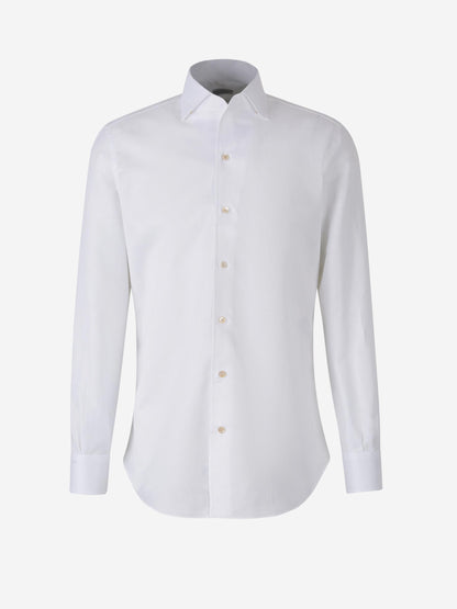 Outlet online Santa Eulalia Hombre Camisa Jaspeada Algodón color Blanco sku 401-003142 01 - Foto 1