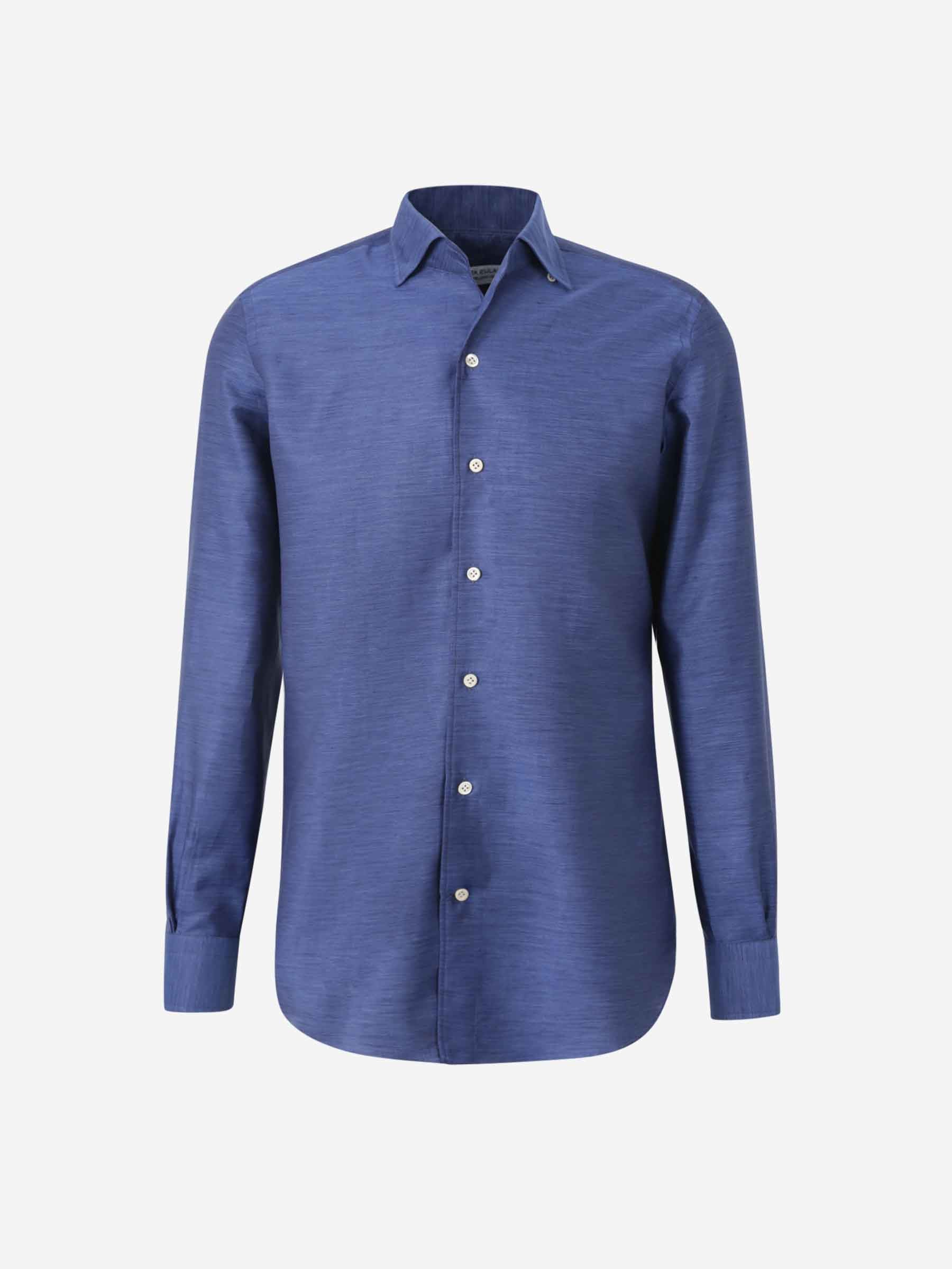 Outlet online Santa Eulalia Hombre Camisa Jaspeada Algodón color Azul Marino sku 401-003142 03 - Foto 1