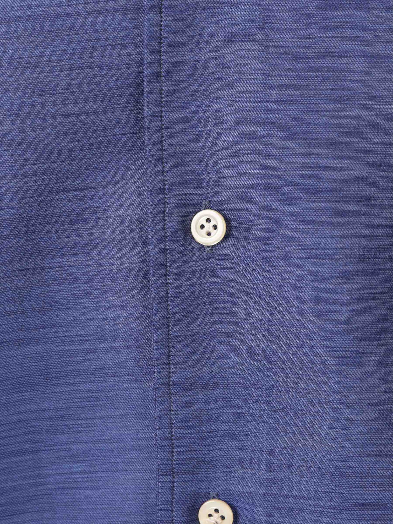 Outlet online Santa Eulalia Hombre Camisa Jaspeada Algodón color Azul Marino sku 401-003142 03 - Foto 4