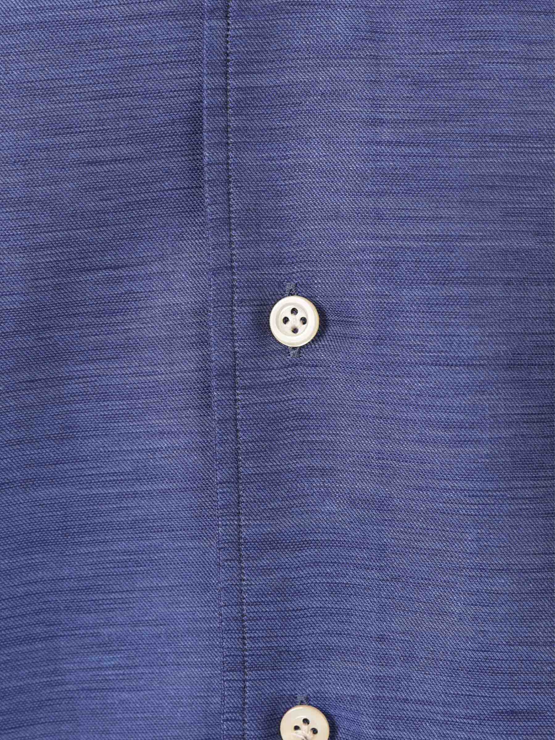 Outlet online Santa Eulalia Hombre Camisa Jaspeada Algodón color Azul Marino sku 401-003142 03 - Foto 4