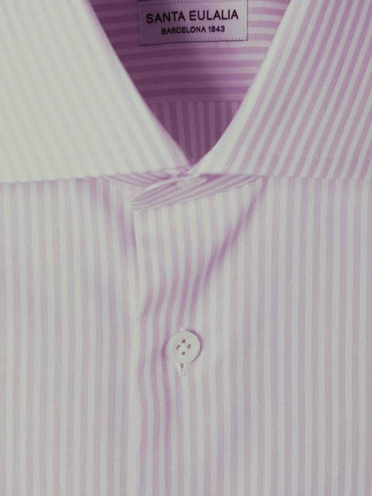 Outlet online Santa Eulalia Hombre Camisa Rayas Algodón color Rosa Palo sku 401-003144 03 - Foto 3