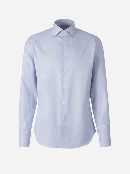 Canali Hombre Barcelona Camisa Geométrica Algodón color Azul sku 401-003147 01 - Foto 1