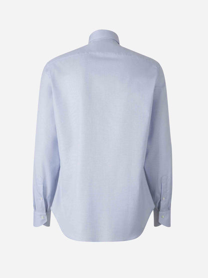 Canali Hombre Barcelona Camisa Geométrica Algodón color Azul sku 401-003147 01 - Foto 2