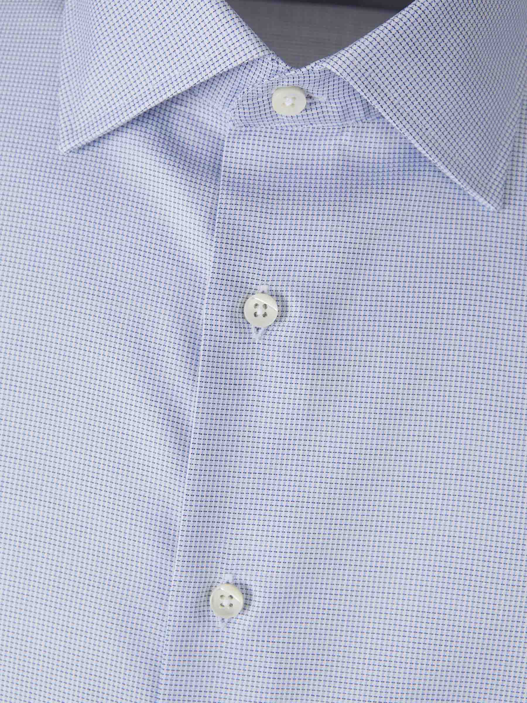 Canali Hombre Barcelona Camisa Geométrica Algodón color Azul sku 401-003147 01 - Foto 3