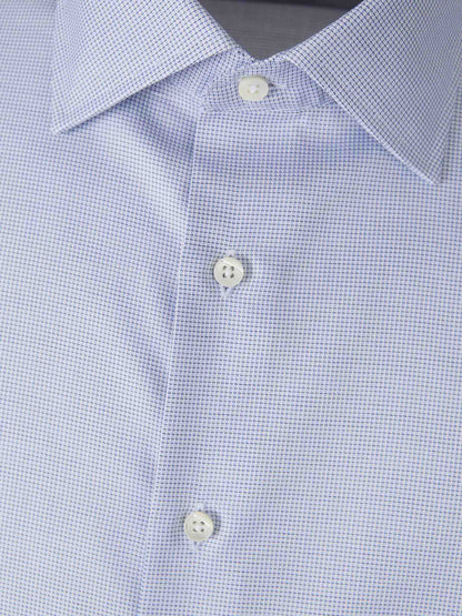 Canali Hombre Barcelona Camisa Geométrica Algodón color Azul sku 401-003147 01 - Foto 3