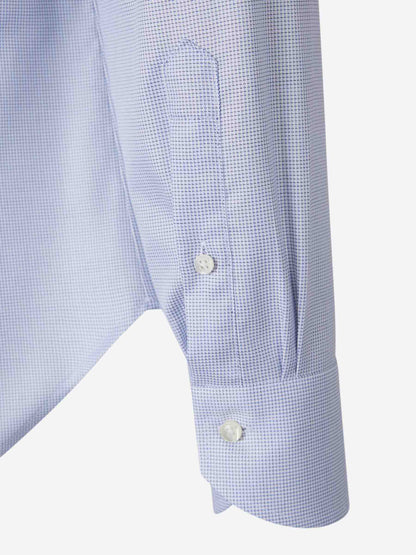 Canali Hombre Barcelona Camisa Geométrica Algodón color Azul sku 401-003147 01 - Foto 4
