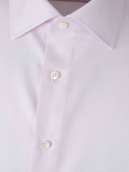 Outlet online Canali Hombre Camisa Lisa Algodón color Rosa Palo sku 401-003148 02 - Foto 3