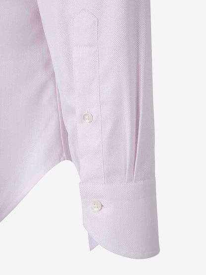 Outlet online Canali Hombre Camisa Lisa Algodón color Rosa Palo sku 401-003148 02 - Foto 4