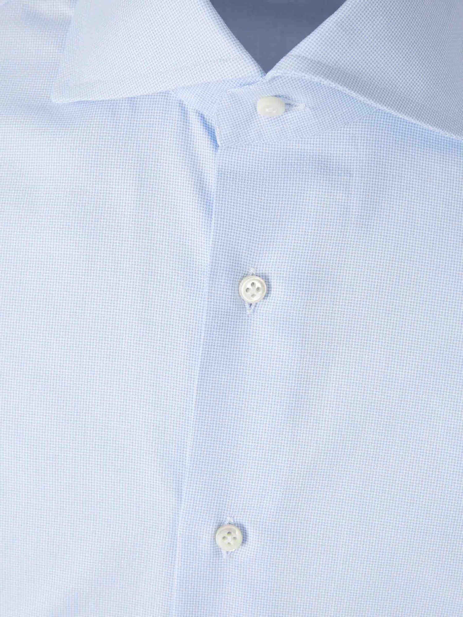 Outlet online Santa Eulalia Hombre Camisa Formal Algodón color Azul Celeste sku 402-000016 01 - Foto 3