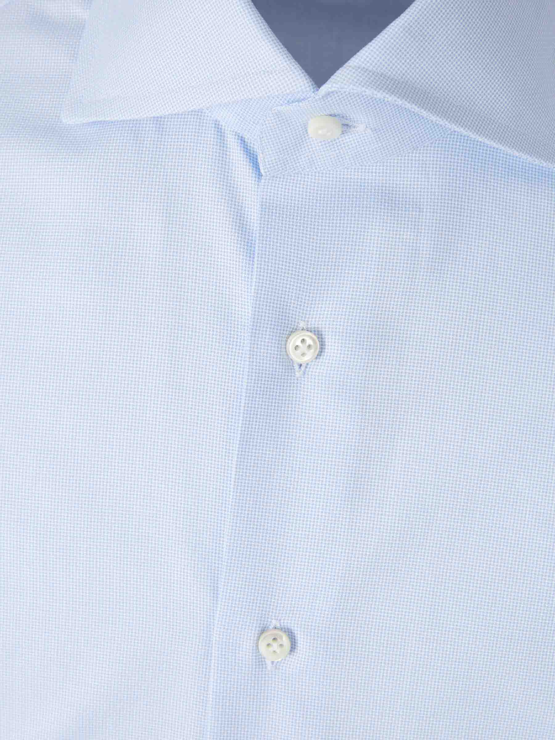 Outlet online Santa Eulalia Hombre Camisa Formal Algodón color Azul Celeste sku 402-000016 01 - Foto 3