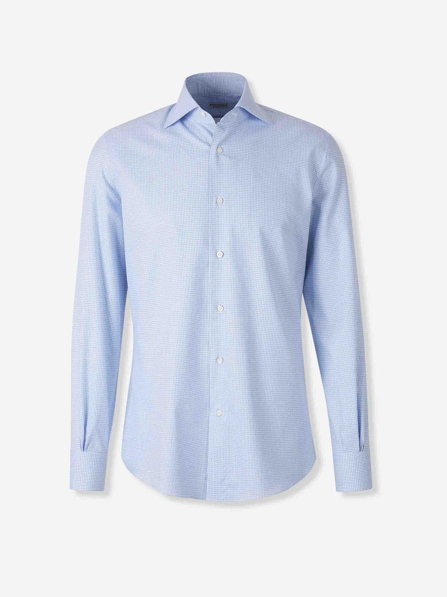 Outlet online Santa Eulalia Hombre Camisa Motivo Cuadros color Azul Celeste sku 402-000017 01 - Foto 1