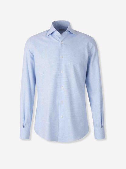Outlet online Santa Eulalia Hombre Camisa Motivo Cuadros color Azul Celeste sku 402-000017 01 - Foto 1