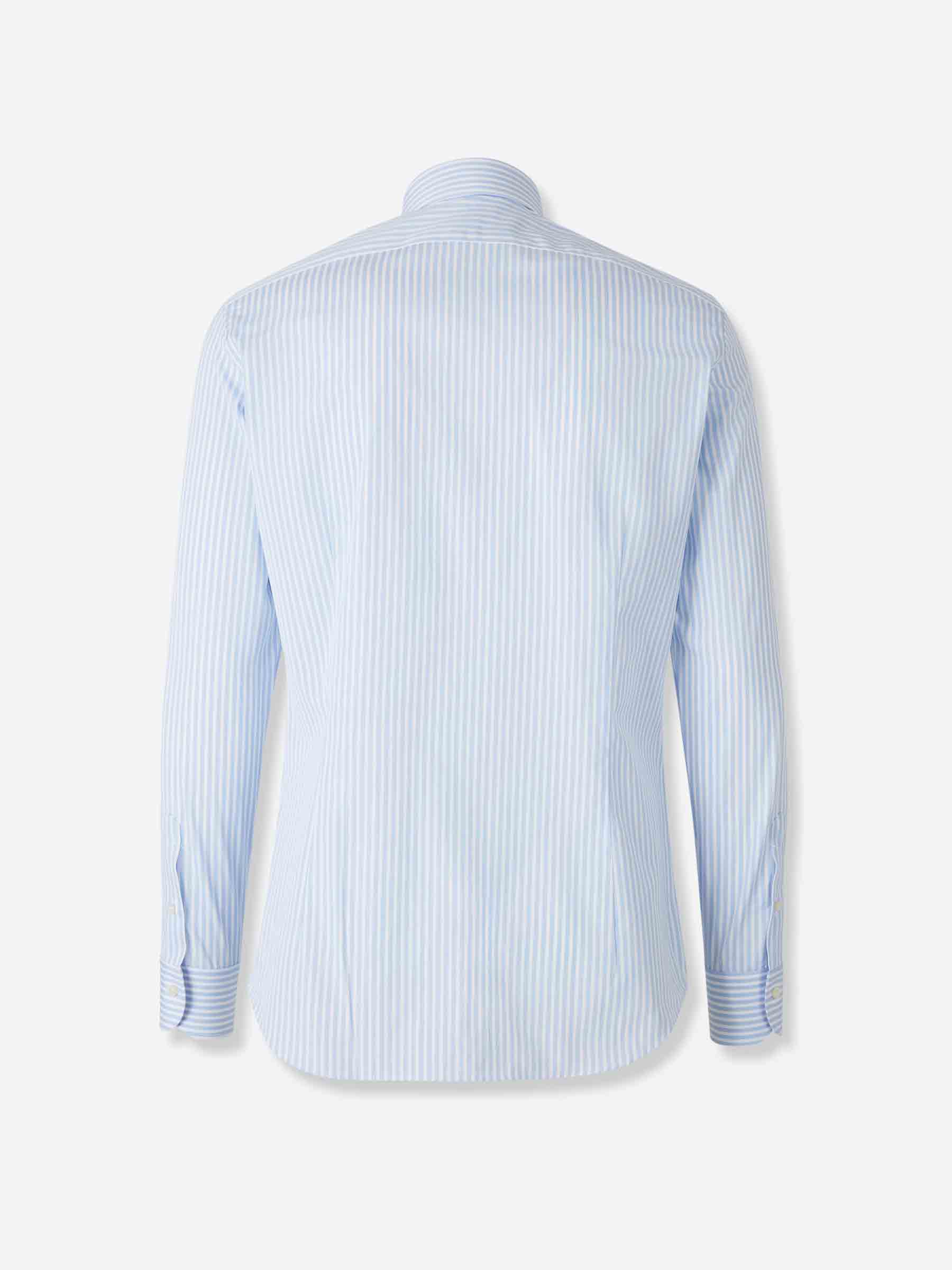 Outlet online Santa Eulalia Hombre Camisa Motivo Rayas color Azul Celeste sku 402-000018 01 - Foto 2