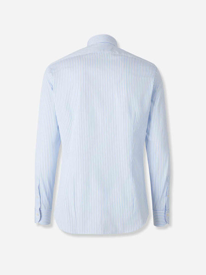 Outlet online Santa Eulalia Hombre Camisa Motivo Rayas color Azul Celeste sku 402-000018 01 - Foto 2