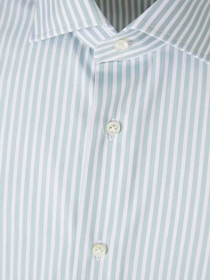 Outlet online Santa Eulalia Hombre Camisa Motivo Rayas color Verde Menta sku 402-000018 02 - Foto 3