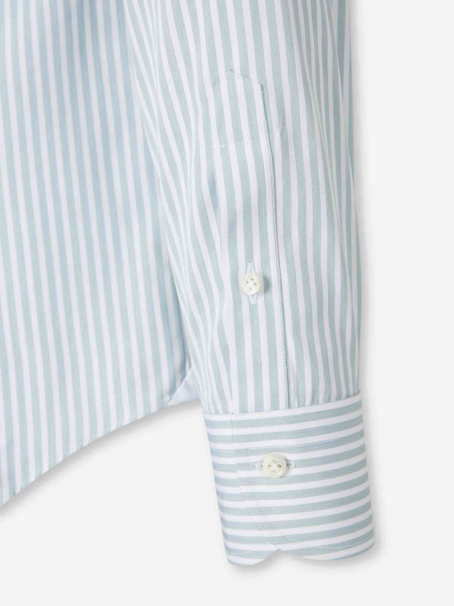 Outlet online Santa Eulalia Hombre Camisa Motivo Rayas color Verde Menta sku 402-000018 02 - Foto 4