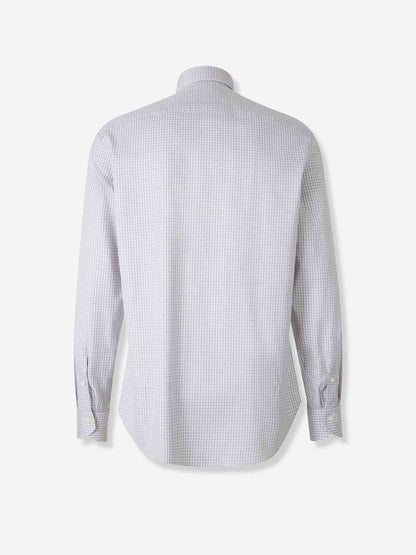 Outlet online Canali Hombre Camisa Motivo Cuadros color Taupe sku 402-000020 02 - Foto 2