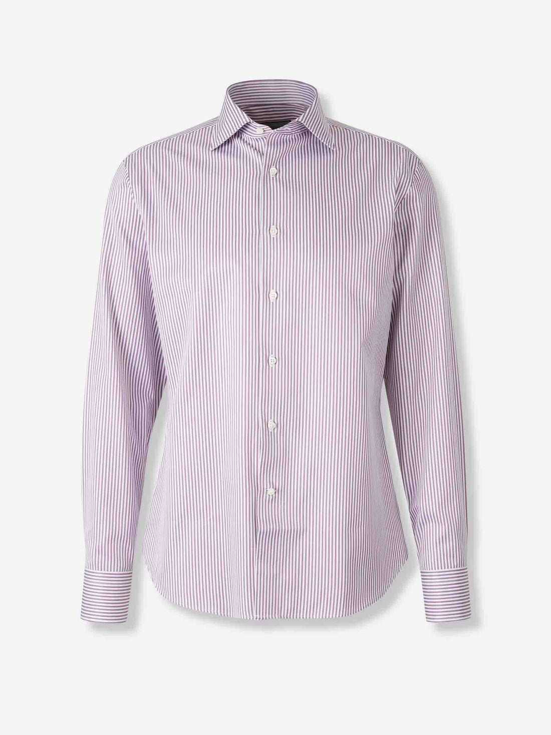 Outlet online Canali Hombre Camisa Motivo Rayas color Cereza sku 402-000022 01 - Foto 1