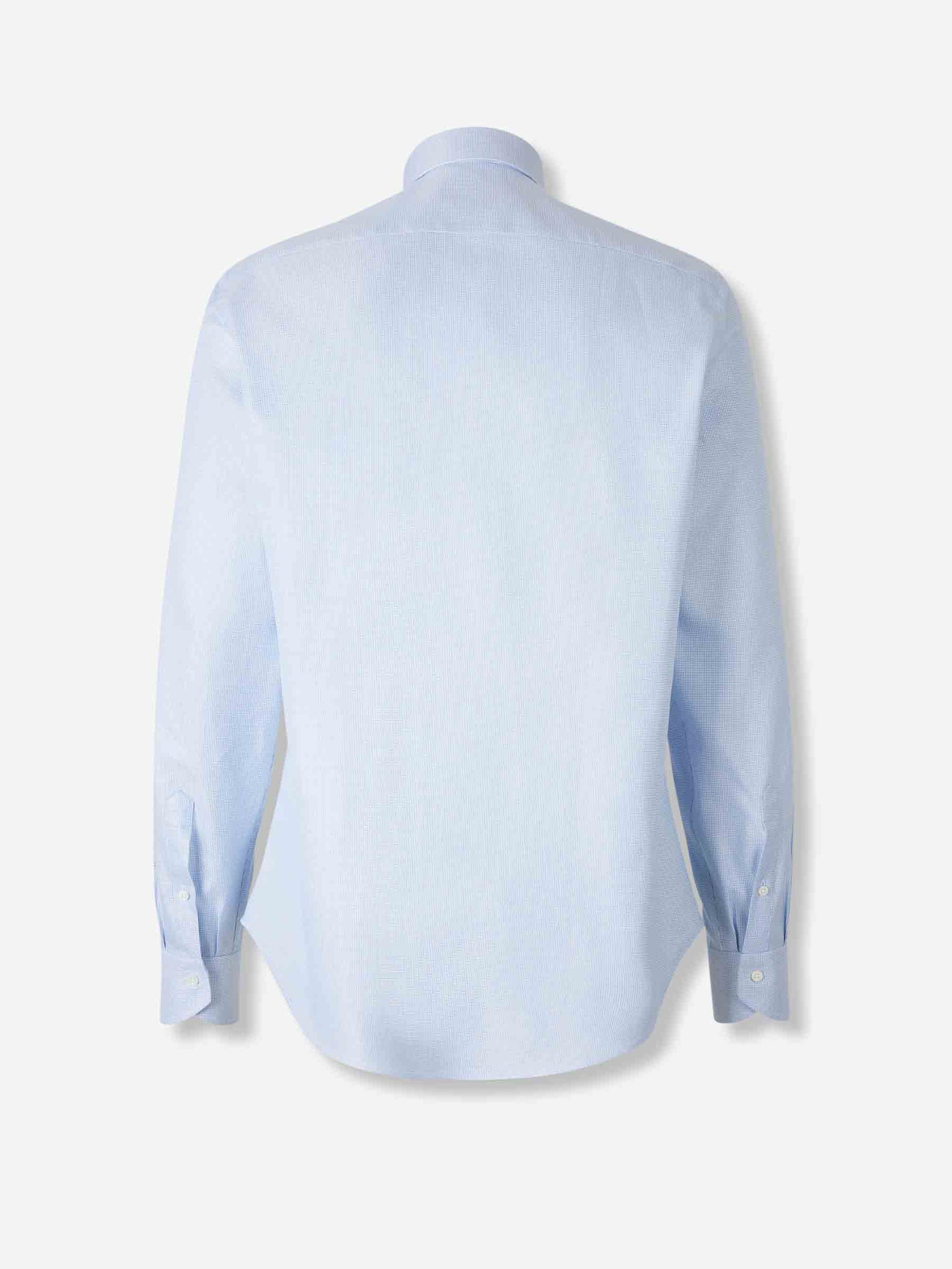 Outlet online Canali Hombre Camisa Textura Algodón color Azul Celeste sku 402-000024 01 - Foto 2