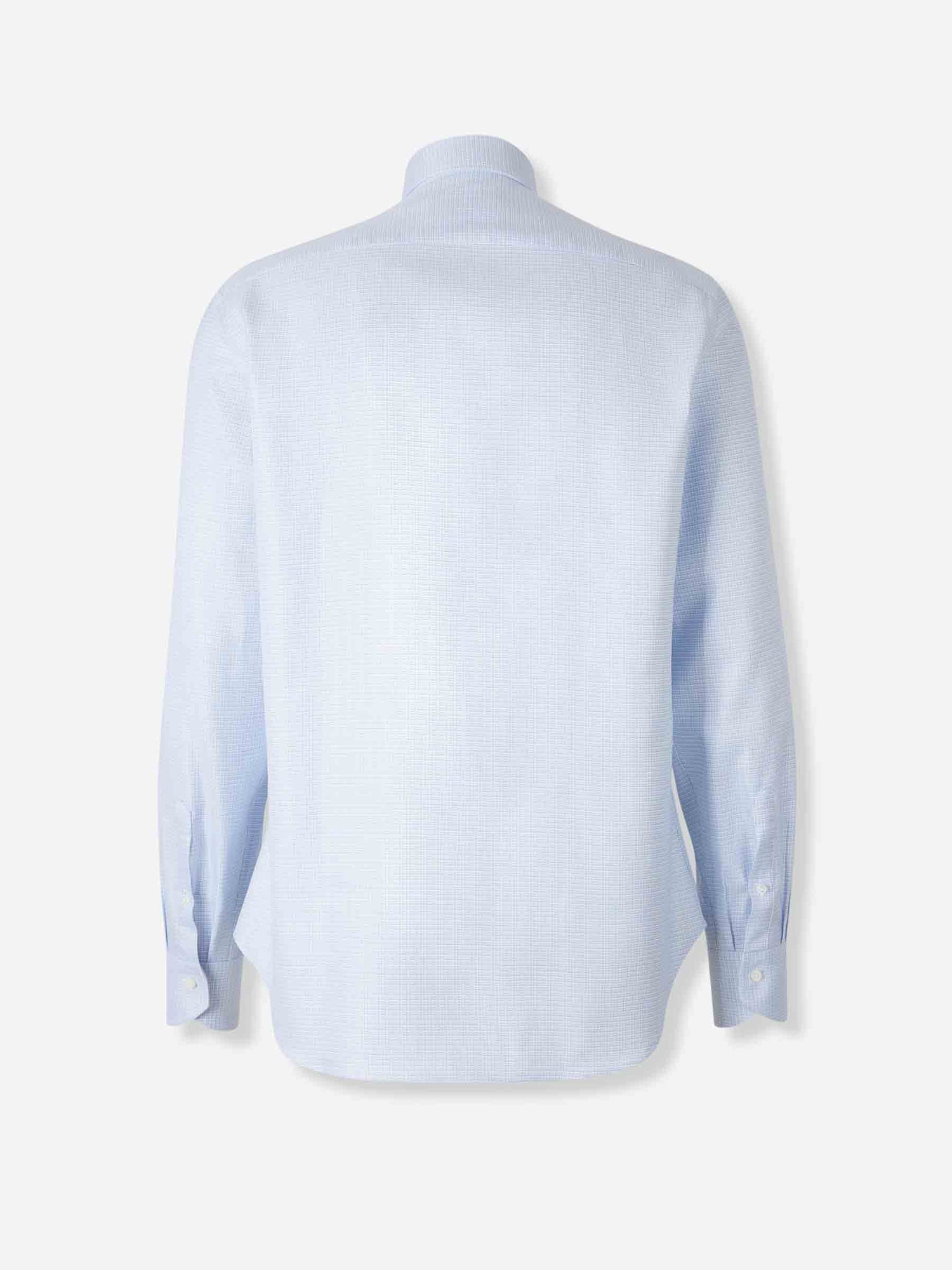 Outlet online Canali Hombre Camisa Textura Algodón color Azul Celeste sku 402-000025 01 - Foto 2