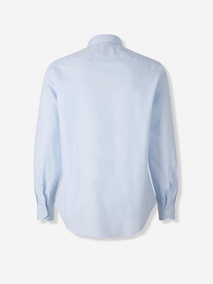 Outlet online Canali Hombre Camisa Vestir Algodón color Azul Celeste sku 402-000026 01 - Foto 2