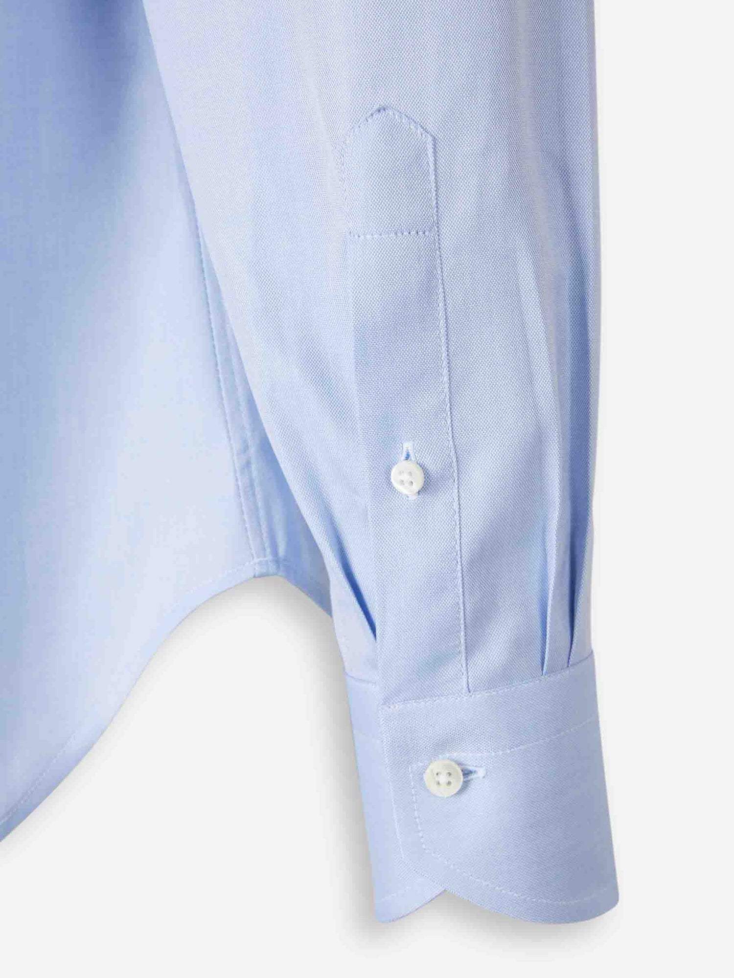 Outlet online Canali Hombre Camisa Lisa Algodón color Azul Celeste sku 402-000027 01 - Foto 4