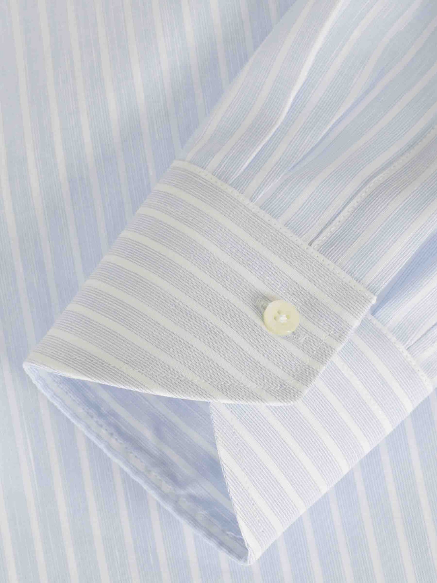 Canali Hombre Barcelona Camisa Vestir Listada color Azul Celeste sku 402-000028 01 - Foto 4