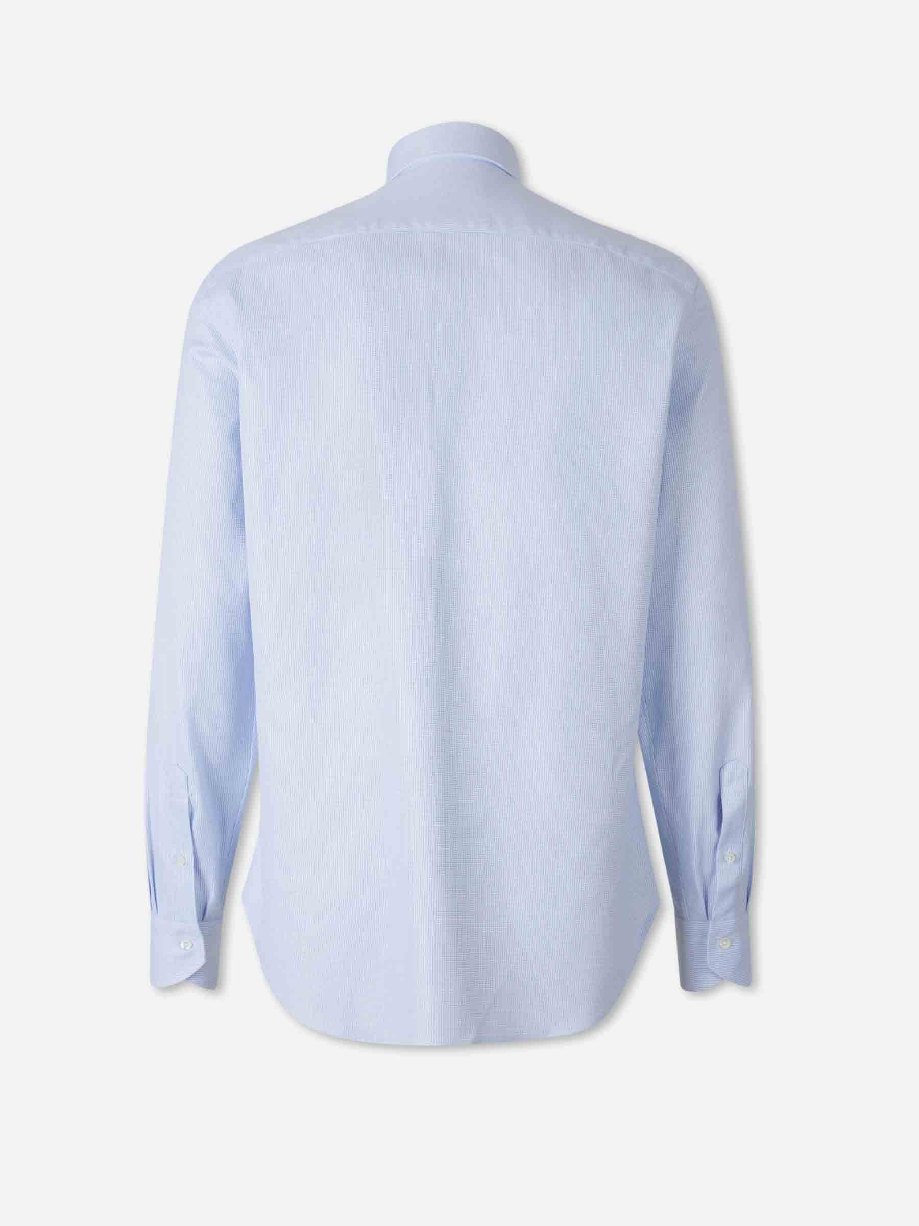 Canali Hombre Barcelona Camisa Micro Estampado Algodón color Azul sku 402-000032 01 - Foto 2