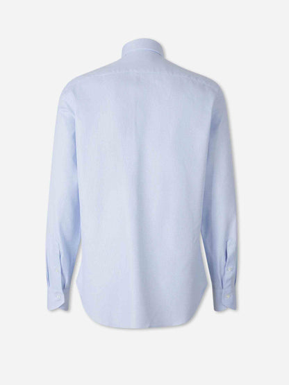 Canali Hombre Barcelona Camisa Micro Estampado Algodón color Azul sku 402-000032 01 - Foto 2
