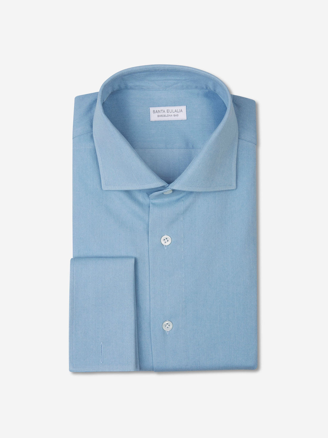 Outlet online Santa Eulalia Hombre Camisa Formal Puño Doble color Azul Celeste sku 403-000441 01 - Foto 1