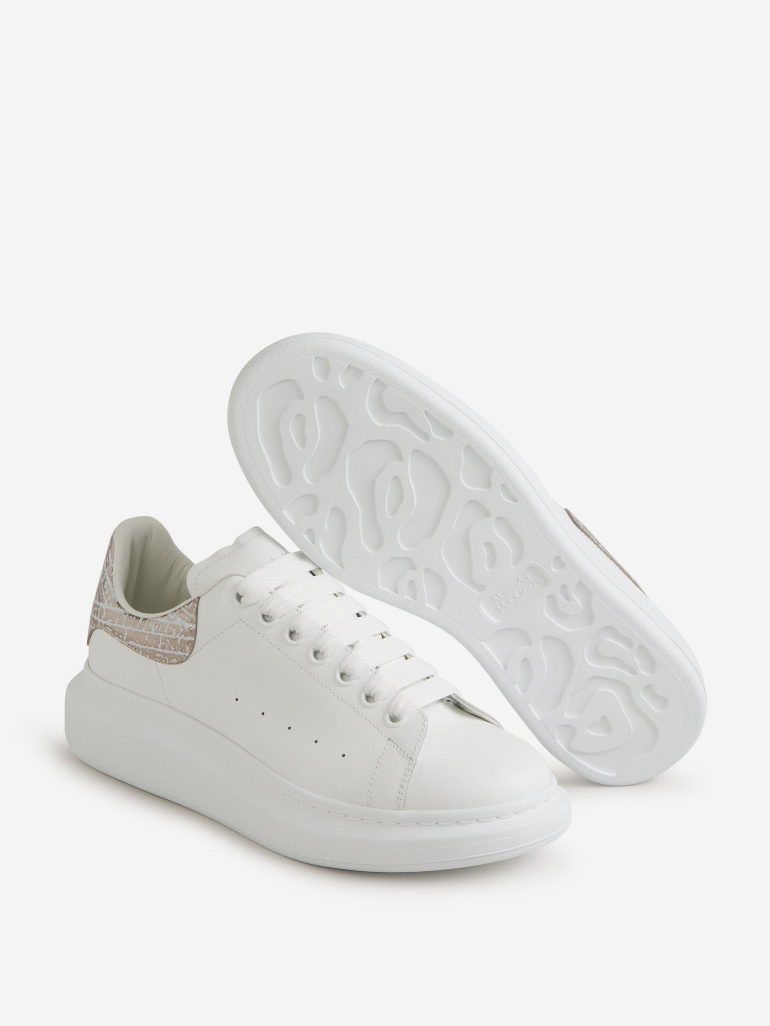 Outlet online McQueen Hombre Sneakers Oversized Piel color Blanco sku 616-002618 01 - Foto 4