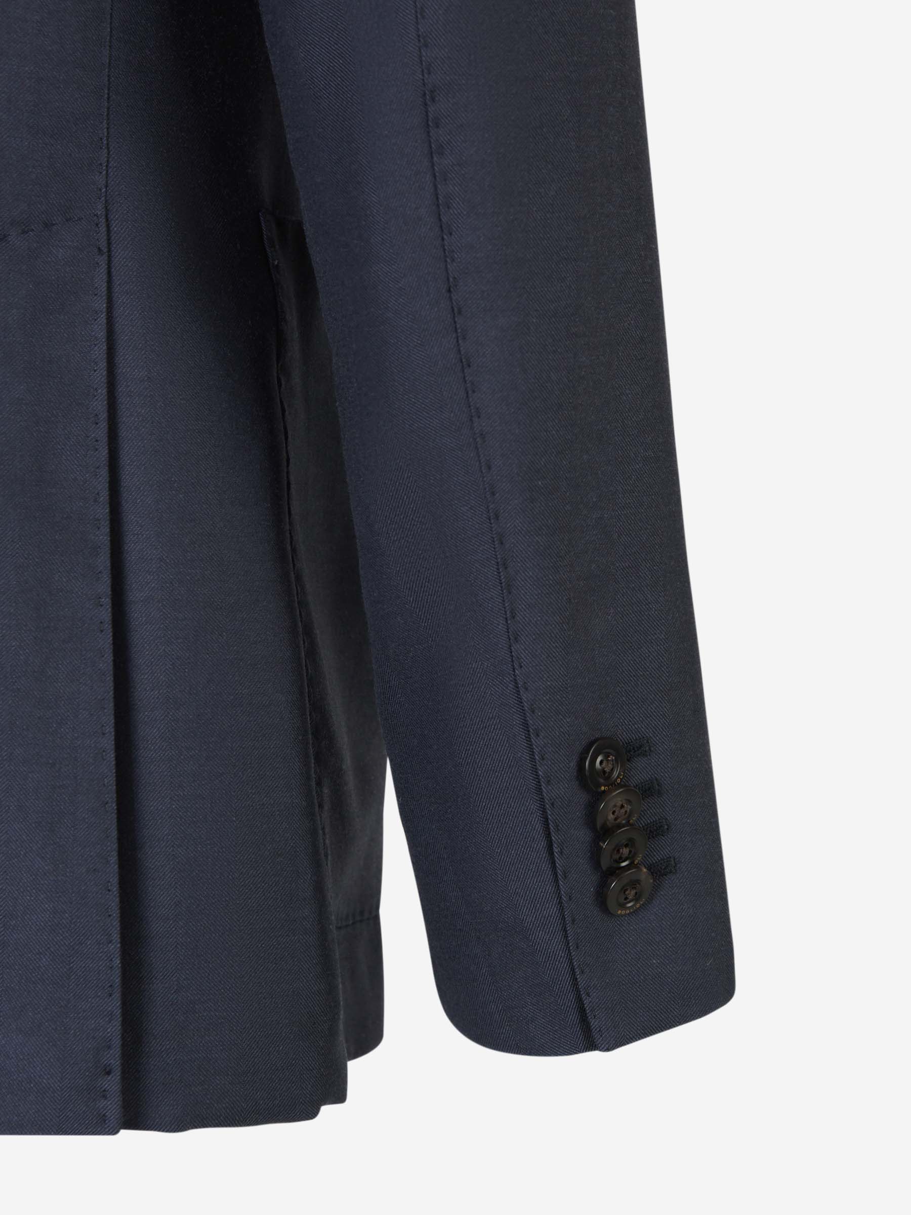 Outlet online Boglioli Hombre Americana Recta Lana color Azul Marino sku 302-003449 01 - Foto 5