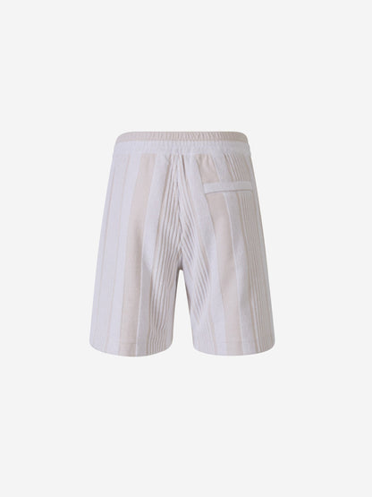 Outlet online Givenchy Hombre Bermudas Texturizadas Motivo Rayas color Beige sku 523-001009 01 - Foto 4